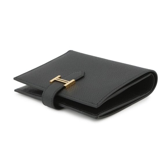 HERMES BEAN Compact Epsom Black - Picture 3 of 9